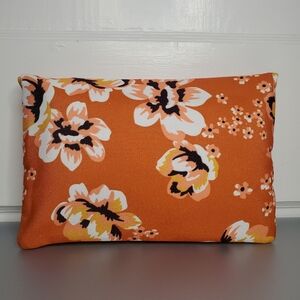 Rachel Pally Reversible Clutch – Orange Floral Pattern / Marigold